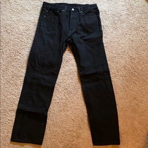 Men’s Black Levi’s 505 34x32 Straight Jeans